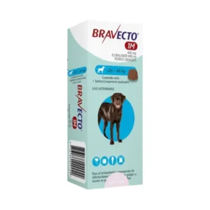 Bravecto 400mg de 1 mes para perro de 20 a 40 Kg