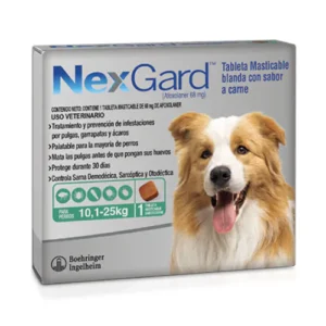 NexGard 10,1 a 25kg.