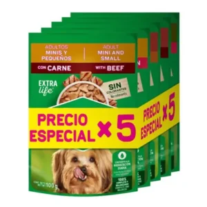 Dog Chow Pouche Adulto Todos Los Tamaños 100 Gr  X 5 Sobres