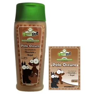Shampoo Green Pet Pelo Oscuro x 200 mL