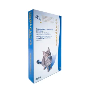 Revolution Azul 6% Gatos de 2.6 a 7.5 kg