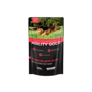 Agility Gold Húmedo-Trozos De Carne Res-Pouche 100 Gr