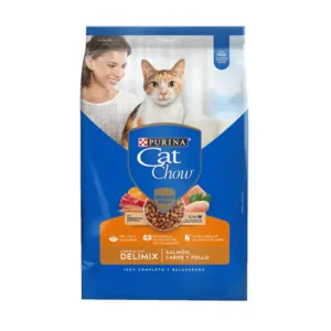 Cat Chow Delimix Adultos Salmón, Carne y Pollo