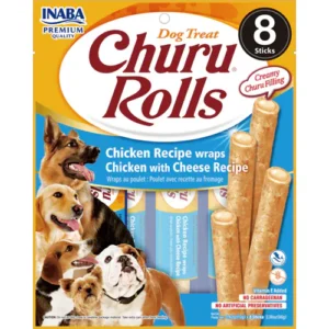 Churu Rolls Dog Chicken With Cheese 8 Und x 12 Gr