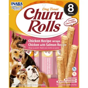 Churu Rolls Dog Chicken With Salmon X 8 Und x 12 Gr