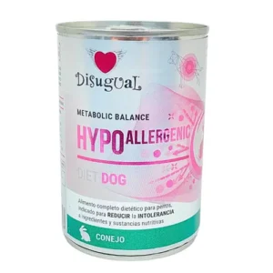 Disugual Hypoallergenic Perro Lata sabor a Conejo 400 Gramos