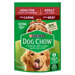Dog Chow Pouche Adulto Carne 100 Gr