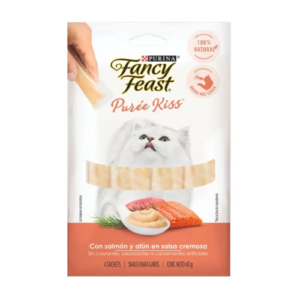 Fancy Feast Snack Liquido Salmon Y Atun 10 Gr 4 Und