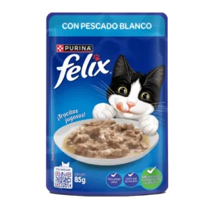 Felix Alimento Húmedo Pescado Blanco 85 Gr