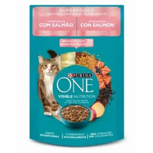 Alimento húmedo One Gato Esterilizado de salmón 85 Gr