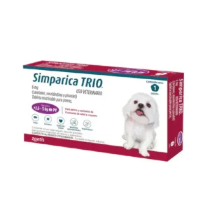 Simparica Trio 2.5 a 5Kg Caja 1 tableta