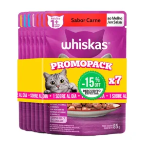 Whiskas alimento humedo x 7 unidades
