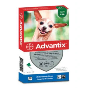 Advantix para perros de hasta 4 Kg de peso.