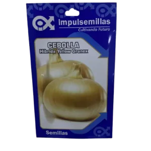 Semilla cebolla hibrida yellow granex sobre x 3 gramos