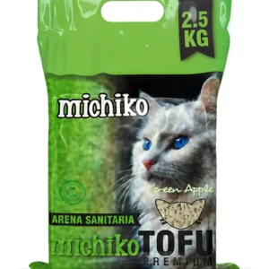 Arena Michiko Tofu Premium Manzana Verde 2.5 kg